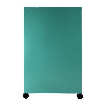 Archivero Metálico 2+1 Gavetas Carta con Ruedas Turquesa color turquesa