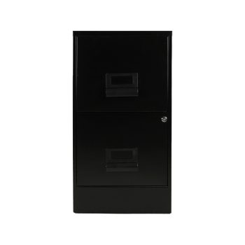 Archivero Metálico 2 Gavetas Carta Negro color negro