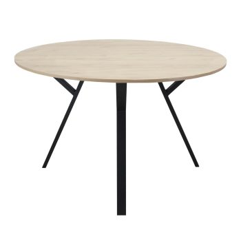 Mesa de Comedor Circular Sibari color encino