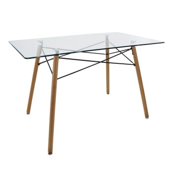 Mesa de Comedor Rectangular Nogal