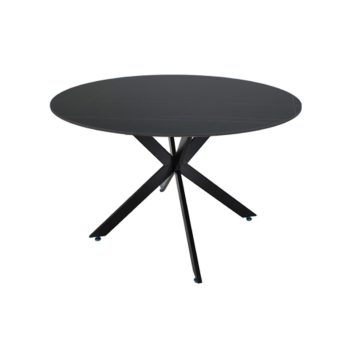 Mesa de Comedor Circular Alatri color negro