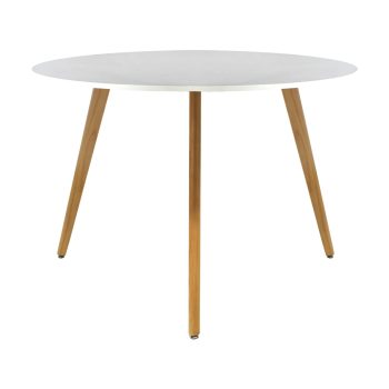 Mesa de Comedor Circular Frankfurt 100 cm color blanco