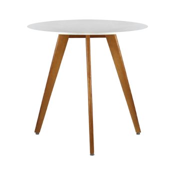 Mesa de Comedor Circular Frankfurt 80 cm color blanco
