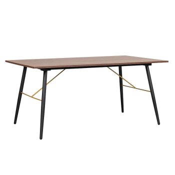 Mesa de Comedor Rectangular Luxo color nogal