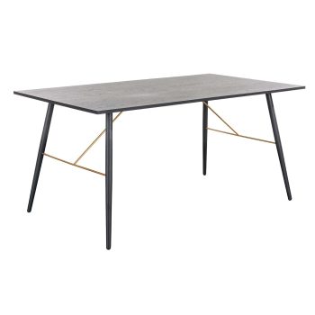 Mesa de Comedor Rectangular Luxo color negro