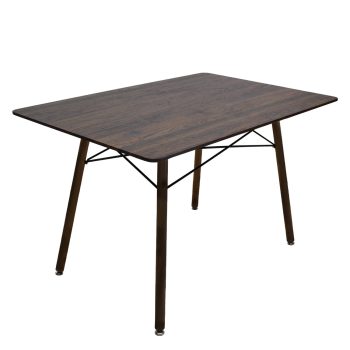Mesa de Comedor Rectangular Oslo color nogal