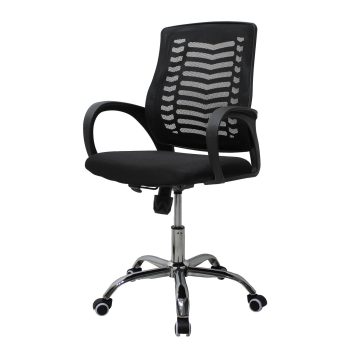 Silla Secretarial Mesh Negra color negro